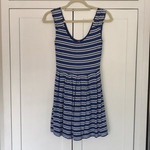 Royal Blue and White Sundress